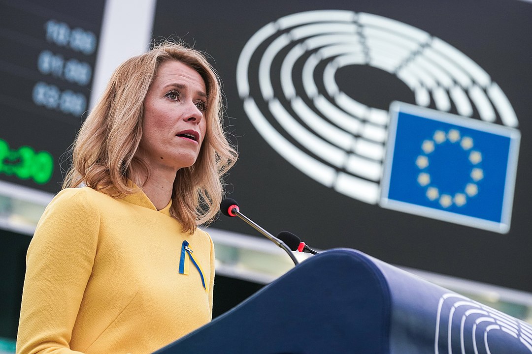 Kaja Kallas talar i Europaparlamentet