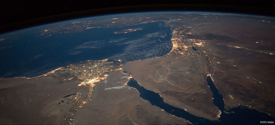 Mellanöstern från rymden.