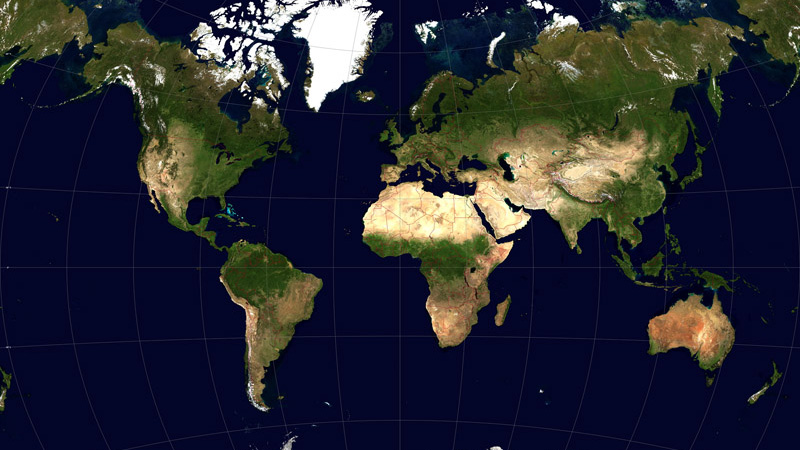 Karta över världen